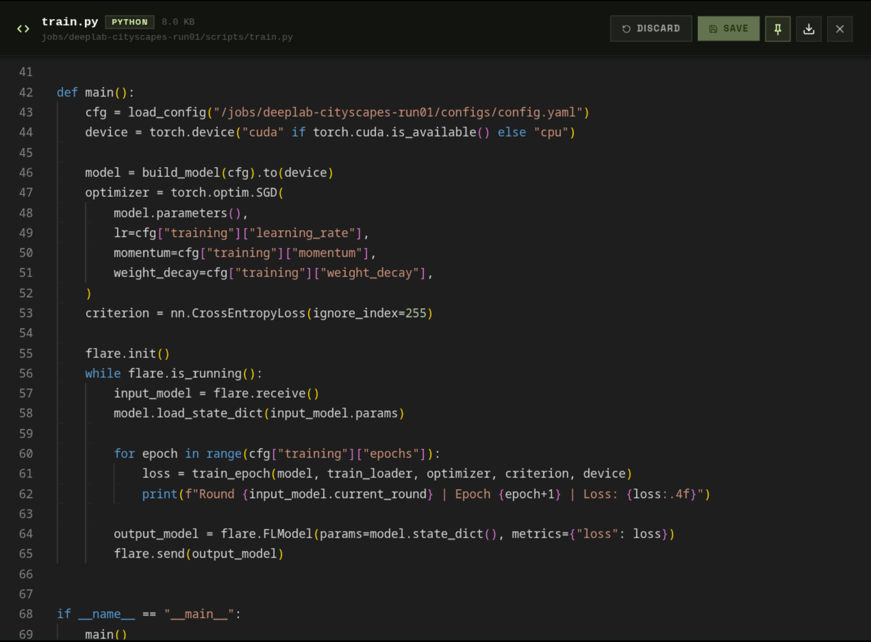 File Viewer — model_def.py in edit mode