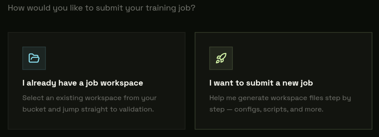 Submit wizard — step progress indicator